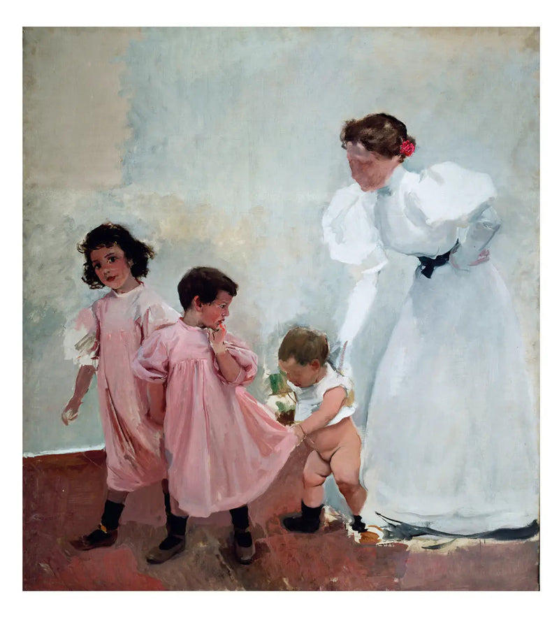 Min fru och mina barn - Joaquín Sorolla