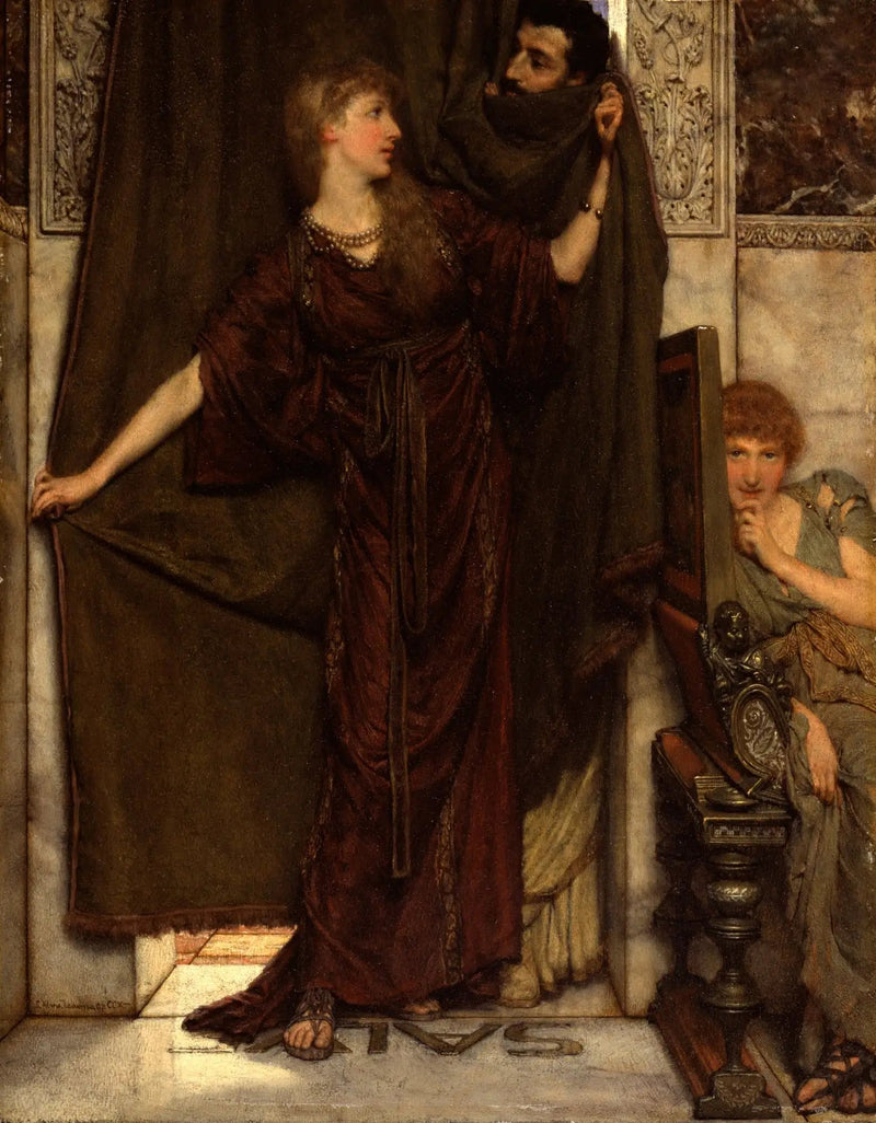 Min syster är inte här - Lawrence Alma-Tadema