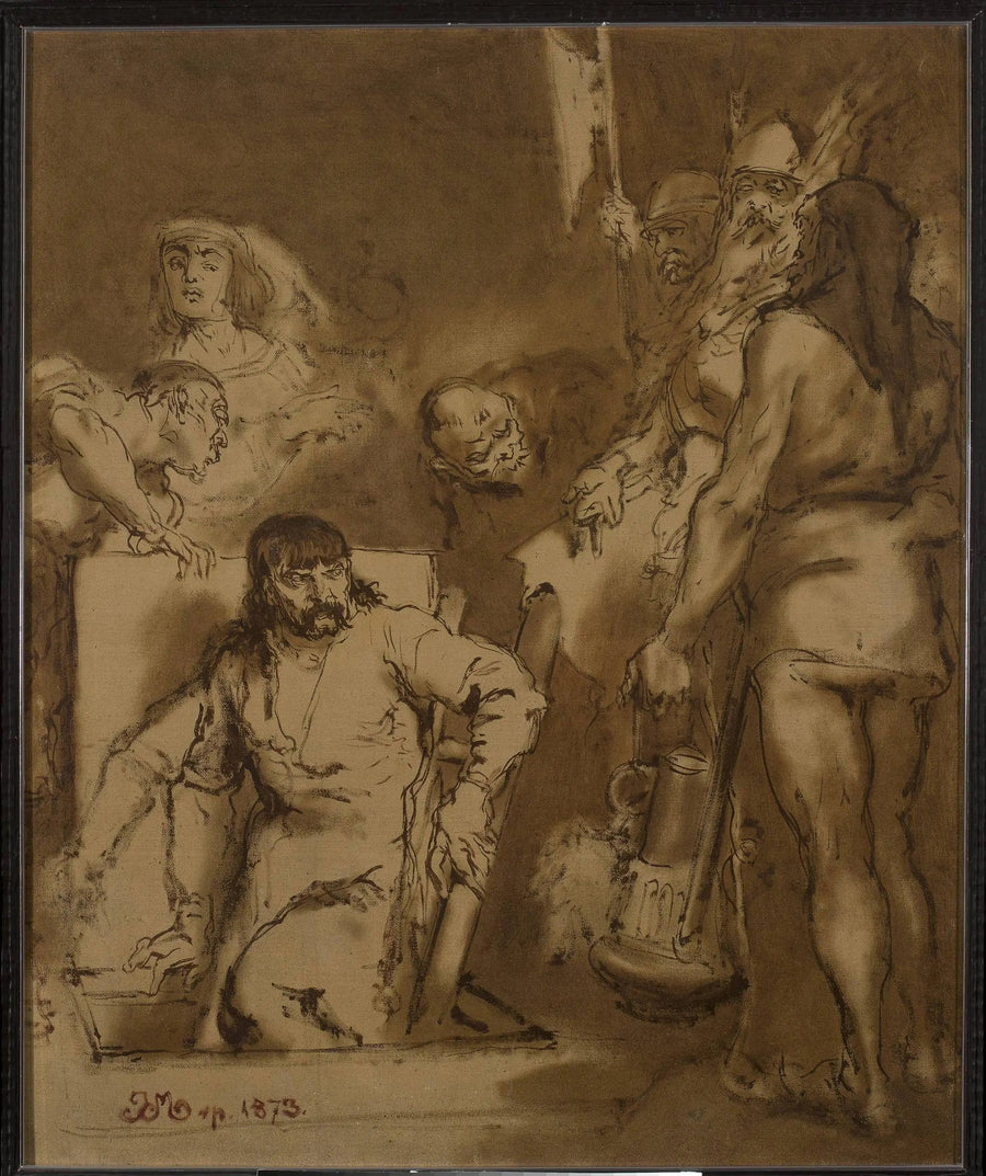 Maćko Borkowic, skiss - Jan Matejko