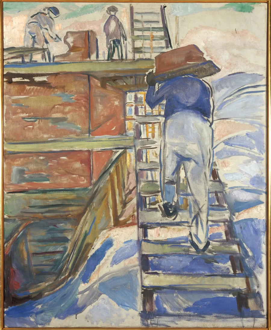 Murare på stegen - Edvard Munch