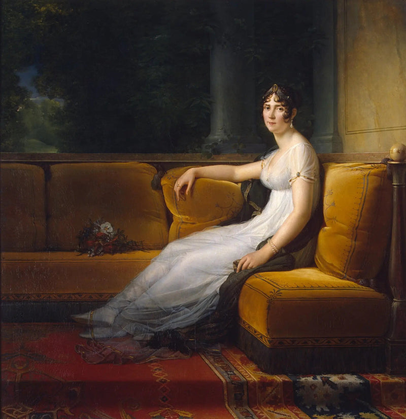 Madame Bonaparte i sitt salong på Malmaison - François Gérard