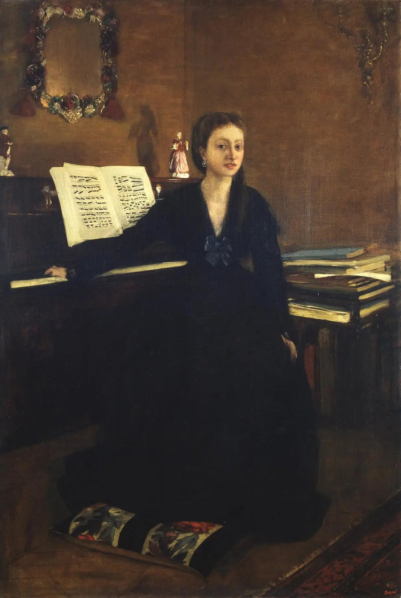 Madame Camus vid pianot - Edgar Degas