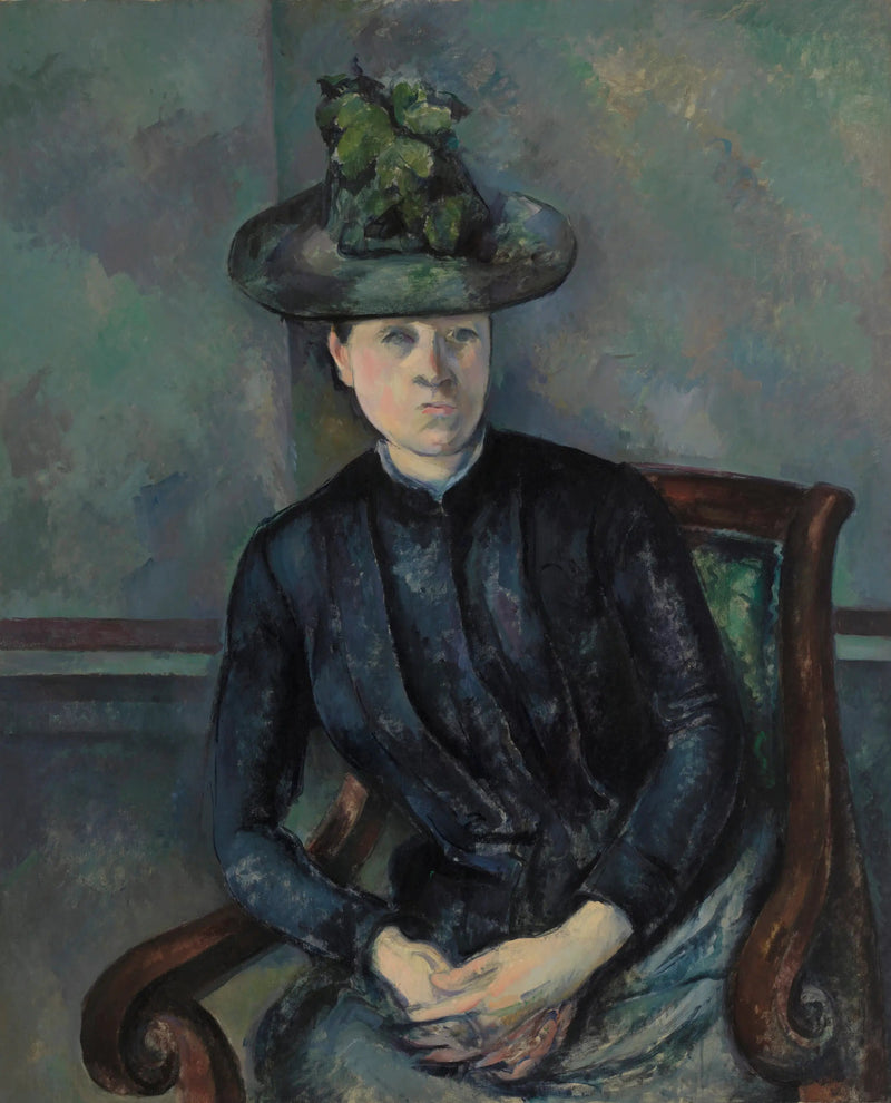 Madame Cézanne med den gröna hatten - Paul Cézanne