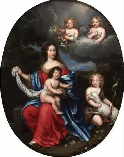 Madame de Montespan och hennes barn - Pierre Mignard