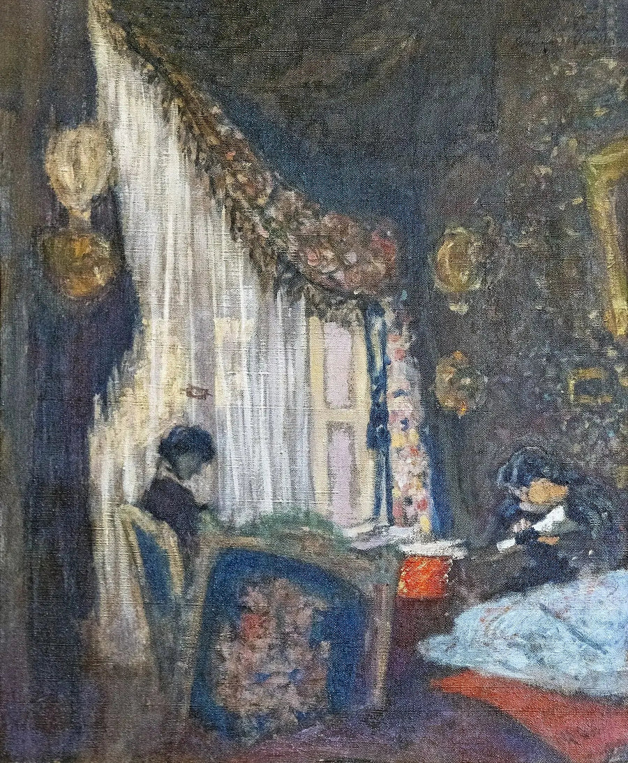 Madame Hessel vid sitt fönster - Édouard Vuillard