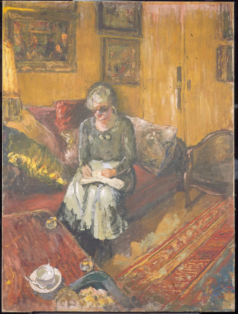 Madame Hessel i boudoaren, Naplesgatan - Édouard Vuillard