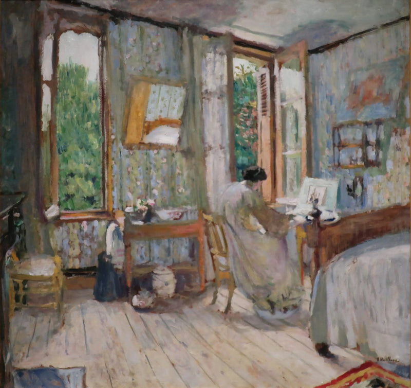 Madame Hessel i sitt rum på La Terrasse - Édouard Vuillard
