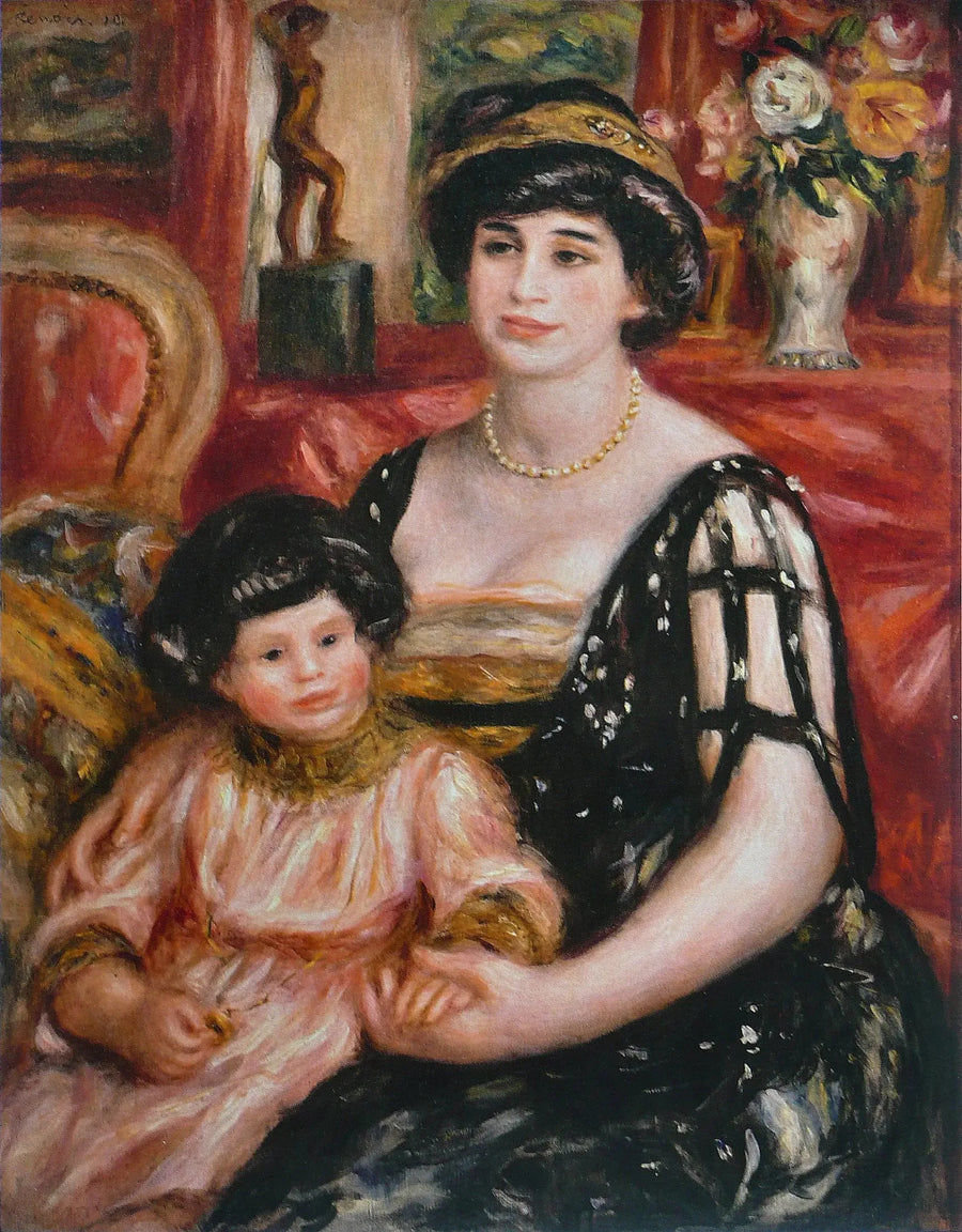 Madame Josse Bernheim-Jeune och sonen Henry - Pierre-Auguste Renoir