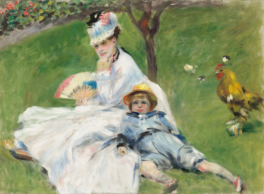 Madame Monet och hennes son - Pierre-Auguste Renoir