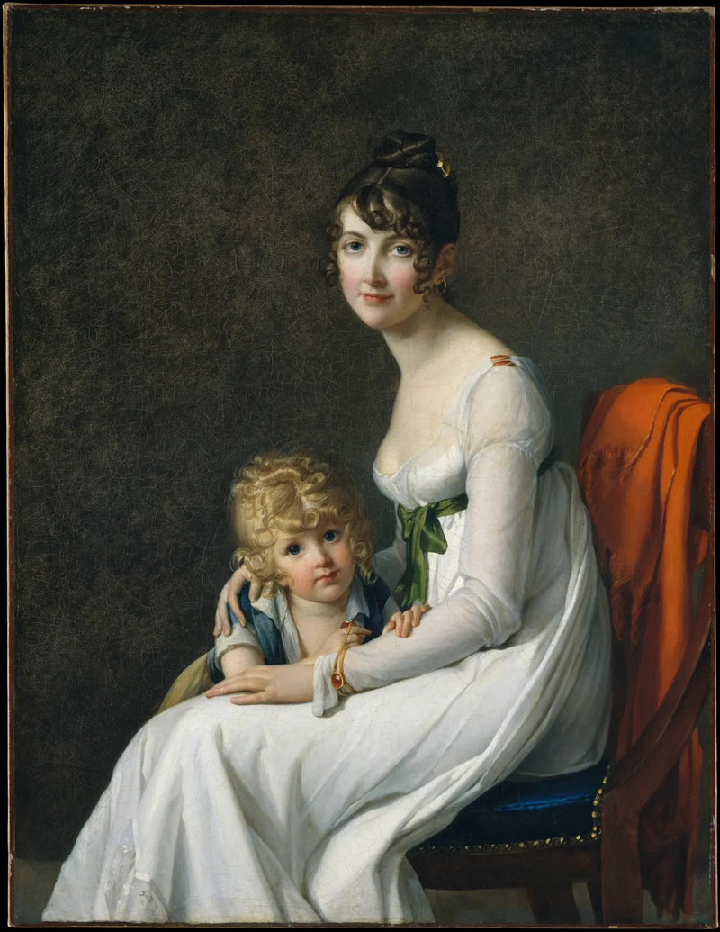 Madame Philippe Panon Desbassayns de Richemont och son, Eugène - Marie-Guillemine Benoist