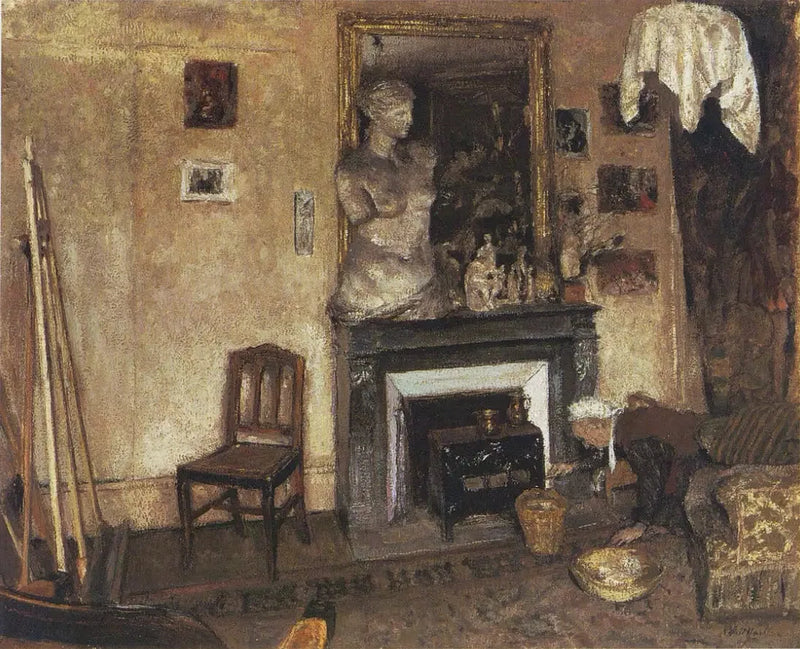 Madame Vuillard tänder Mirus - Édouard Vuillard