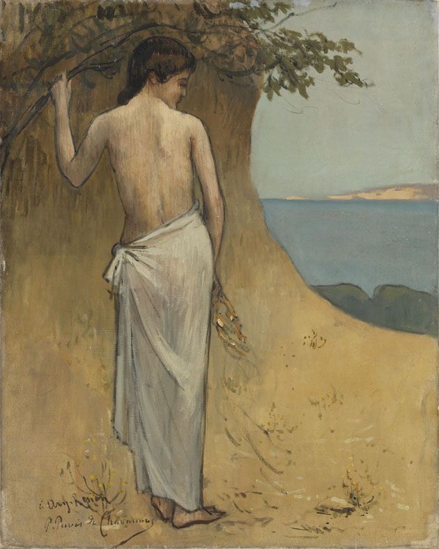 Mädchen am Meer - Pierre Puvis de Chavannes