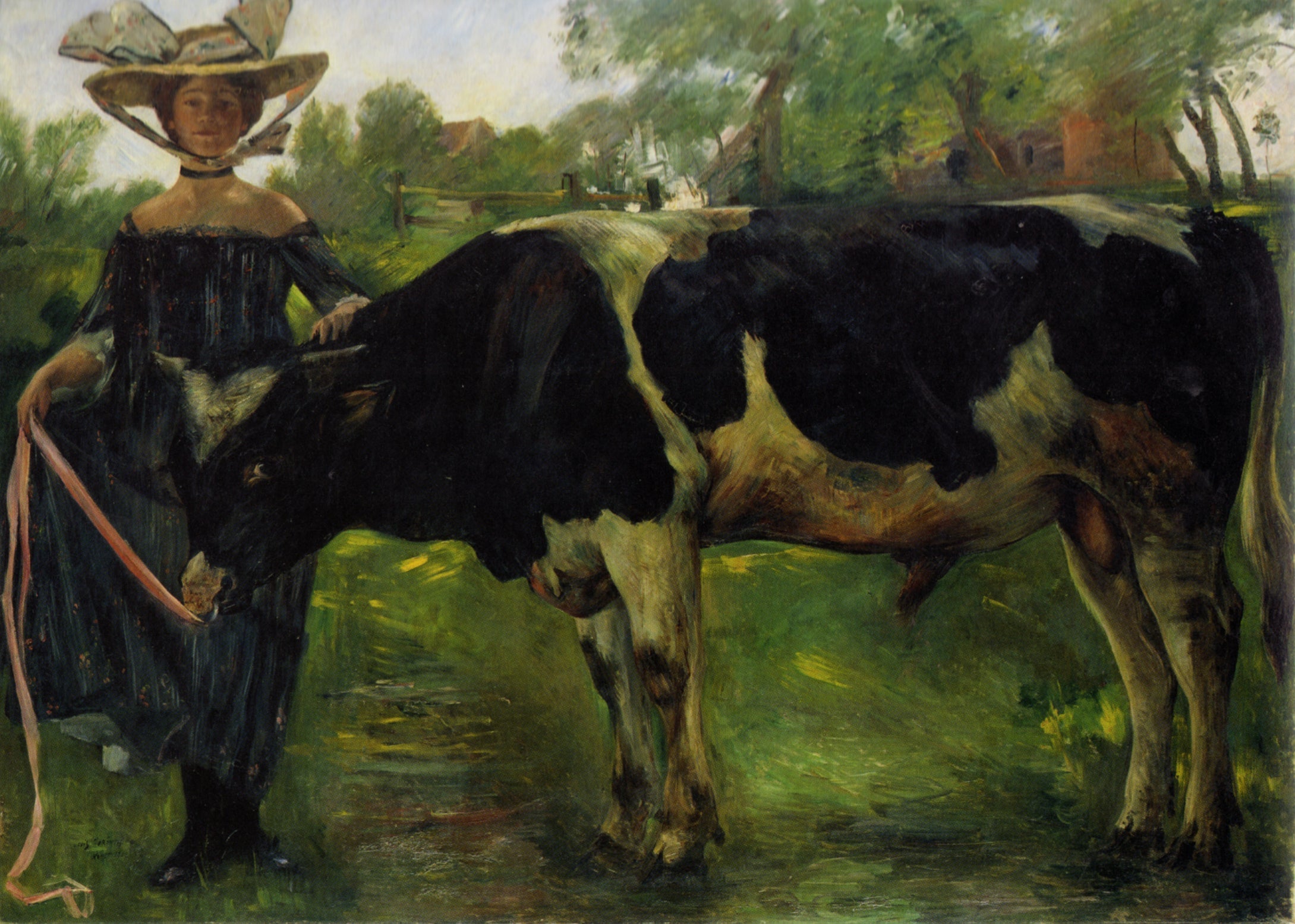 Mädchen mit Stier - Lovis Corinth
