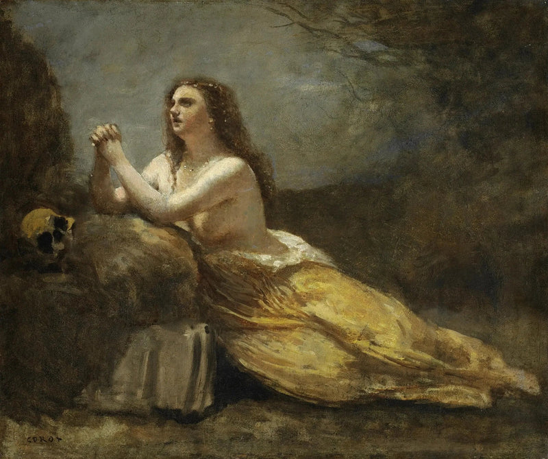 Madeleine i bön - Jean-Baptiste Camille Corot