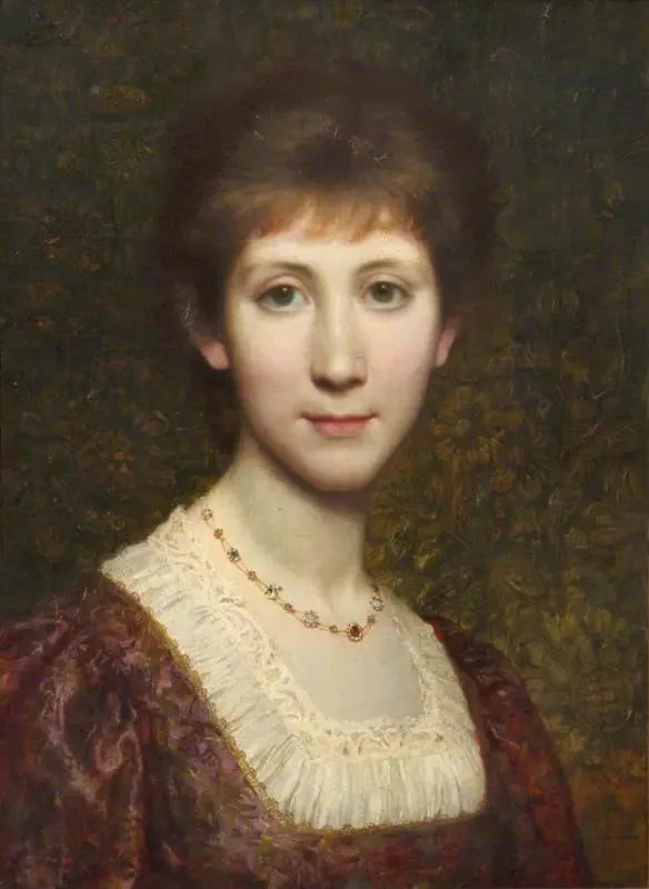 Mademoiselle Elsie (Elspeth) Thomson, senare Mme Kenneth Grahame (1862-1946) - Frank Bernard Dicksee