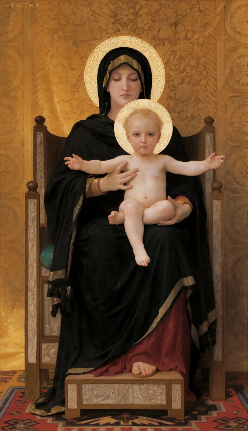 Sittande Madone - Bouguereau
