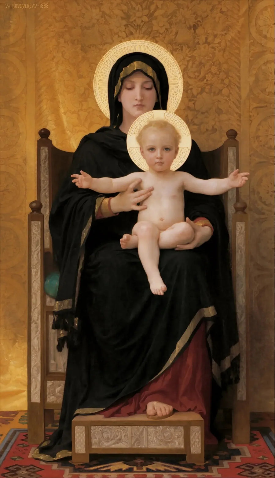 Sittande Madone - Bouguereau