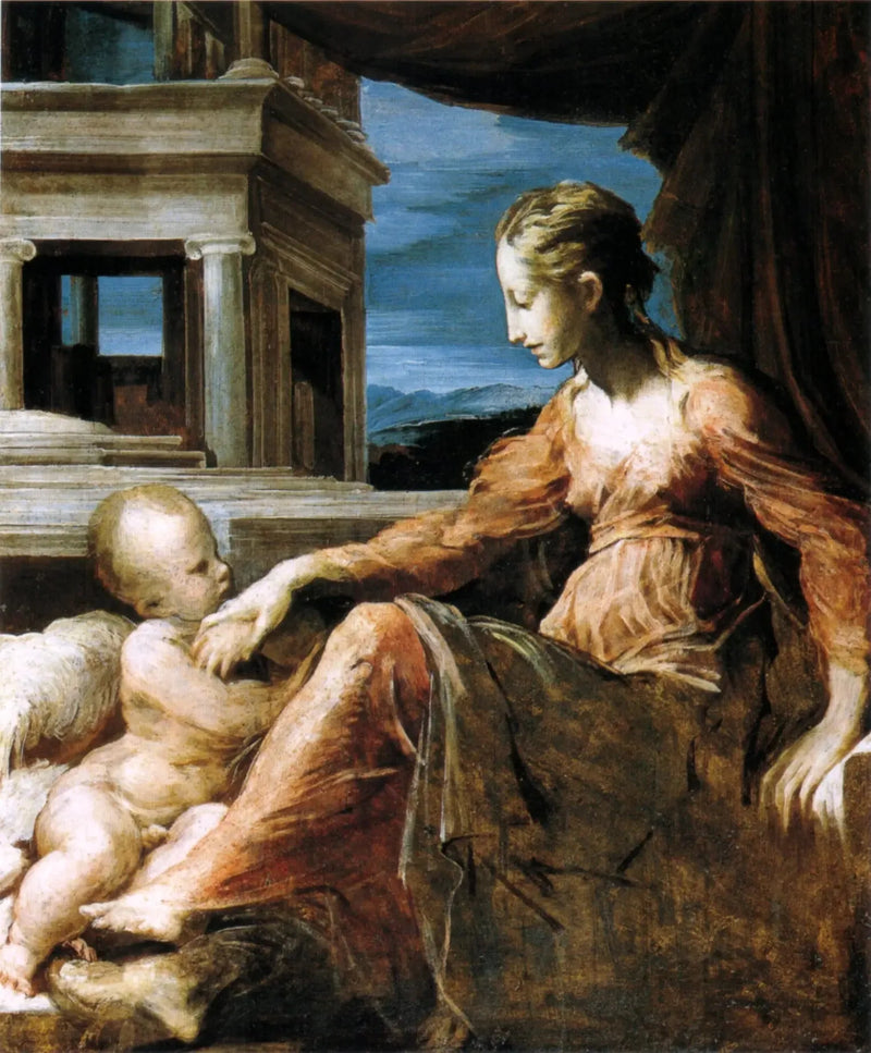 Madonna med barnet - Parmigianino