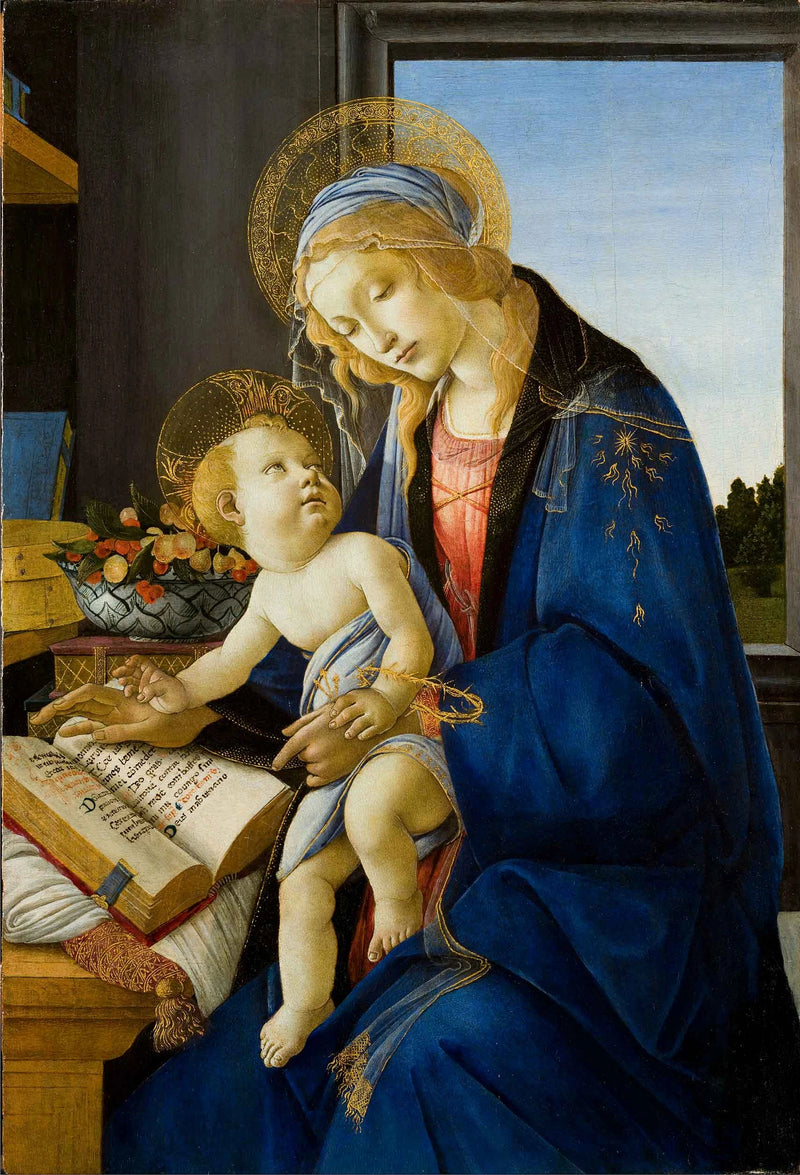 Madonnan med boken - Sandro Botticelli