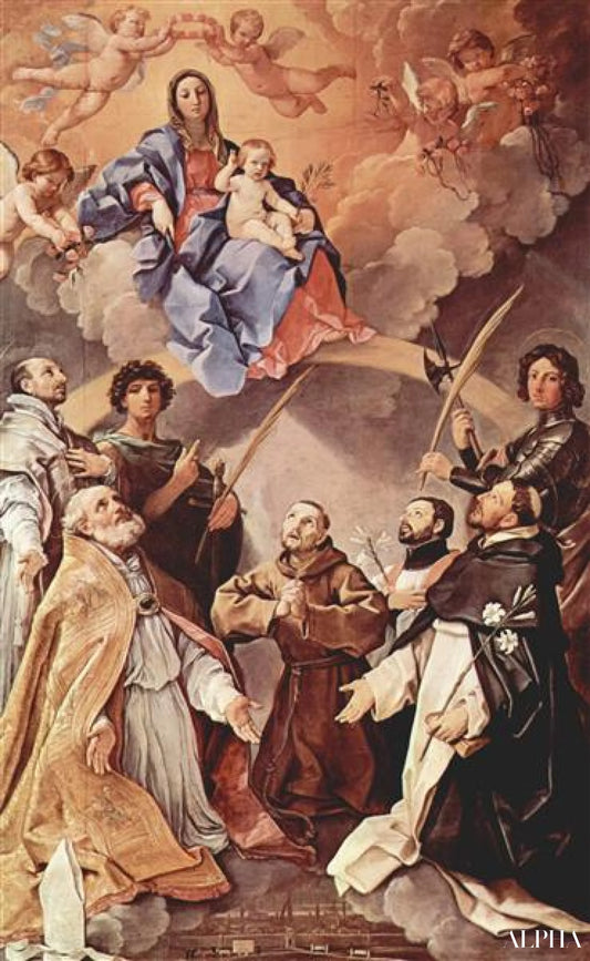 Madone trônant avec ses saints - Guido Reni Reproductions de tableaux à la peinture à l’huile