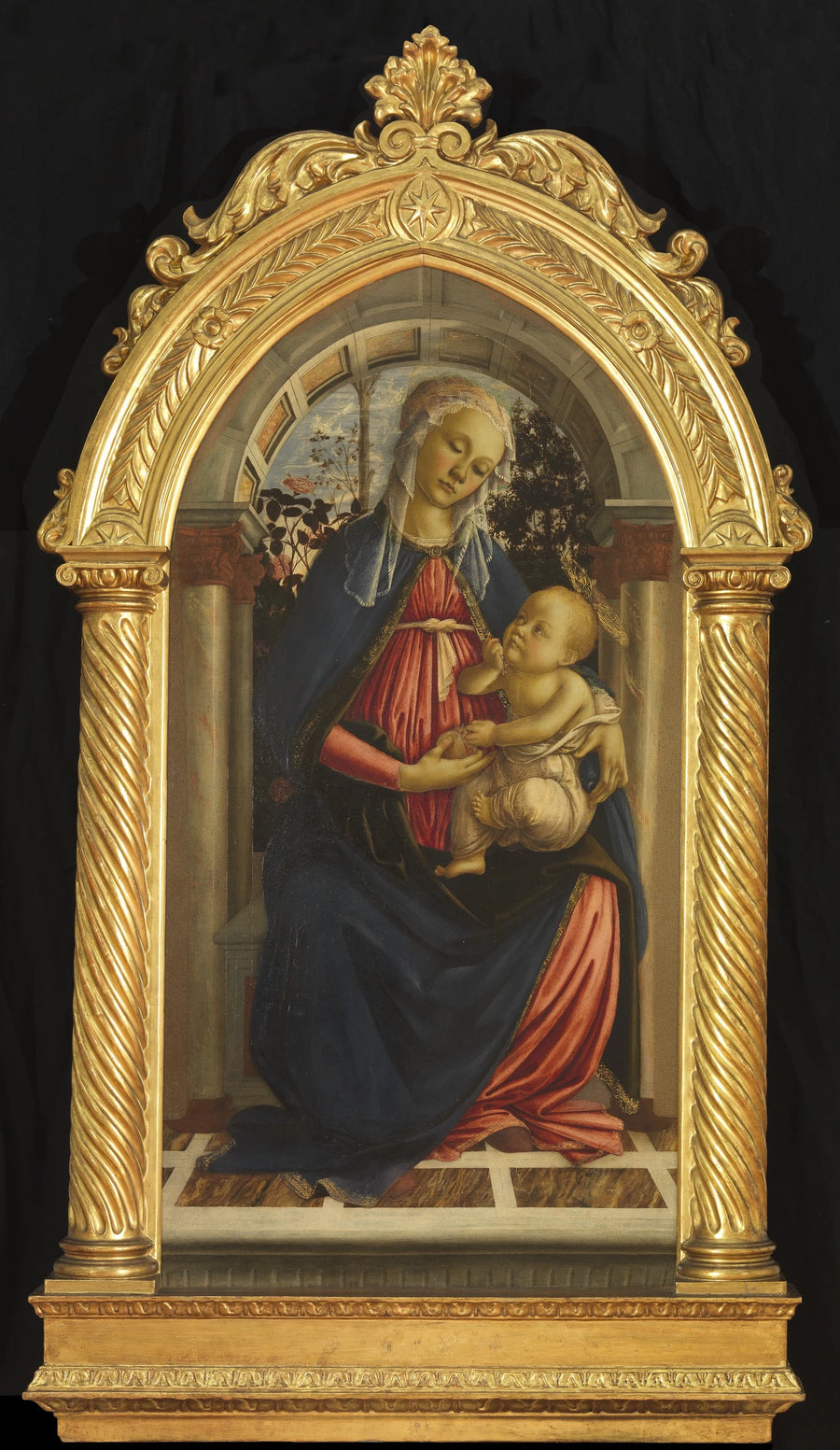 Madonnan vid rosträdgården - Sandro Botticelli