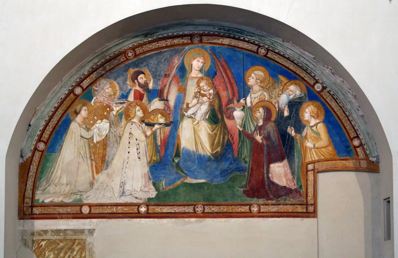 Maestà de Sant'Agostino - Ambrogio Lorenzetti