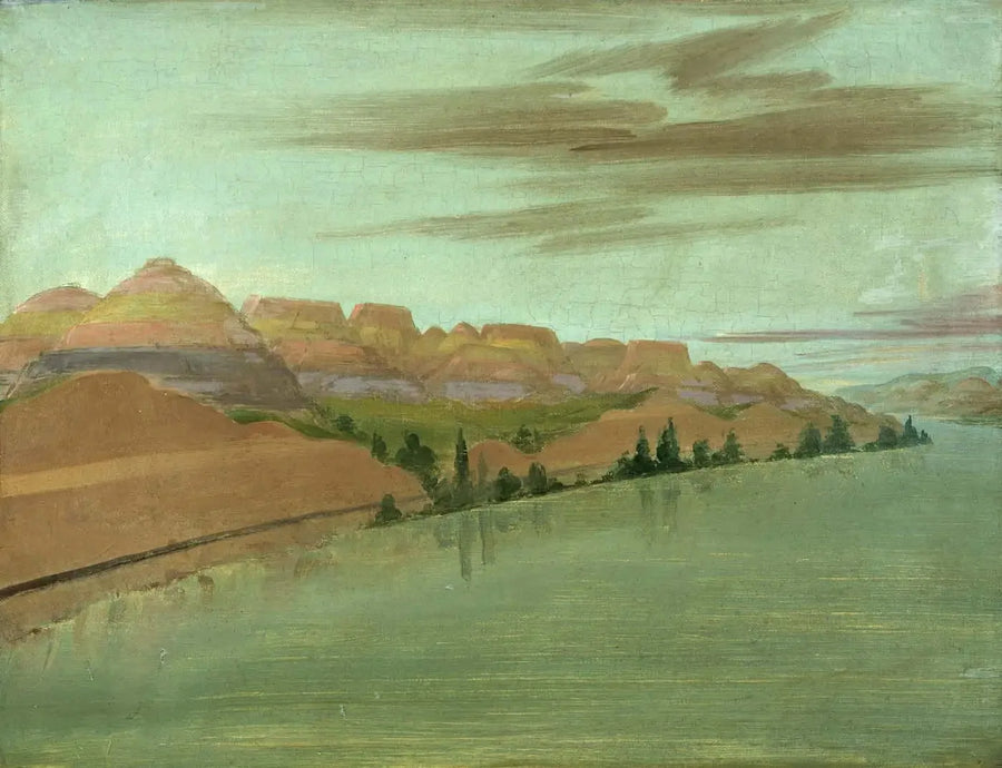 Förtrollande lerklippor, 1900 mil ovanför Saint-Louis - George Catlin