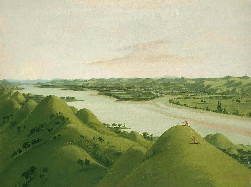 Fina ängar ovanför Poncas, 1050 mil ovanför Saint-Louis - George Catlin