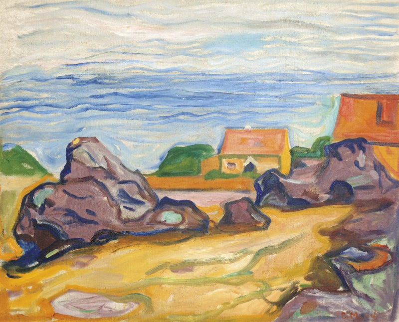 hus i Borre - Edvard Munch