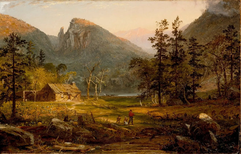 Pionjärens hus, Eagle Cliff, Vita bergskedjan - Jasper Francis Cropsey