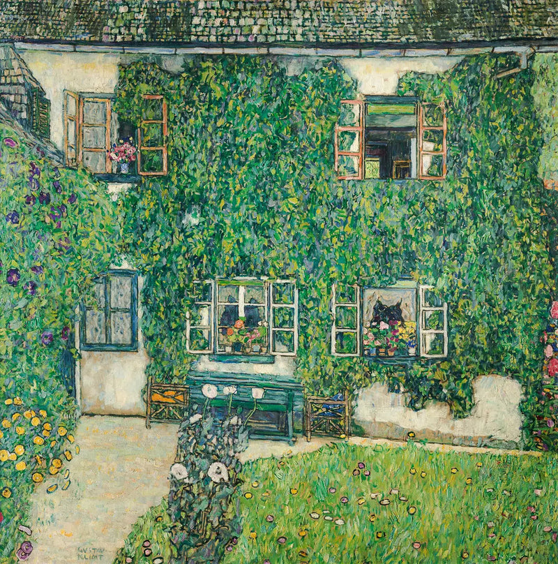 Skogshus i Weissenbach - Gustav Klimt