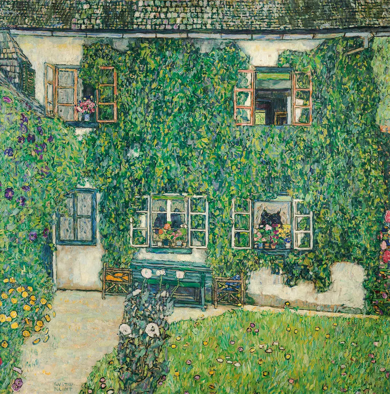 Skogshus i Weissenbach - Gustav Klimt