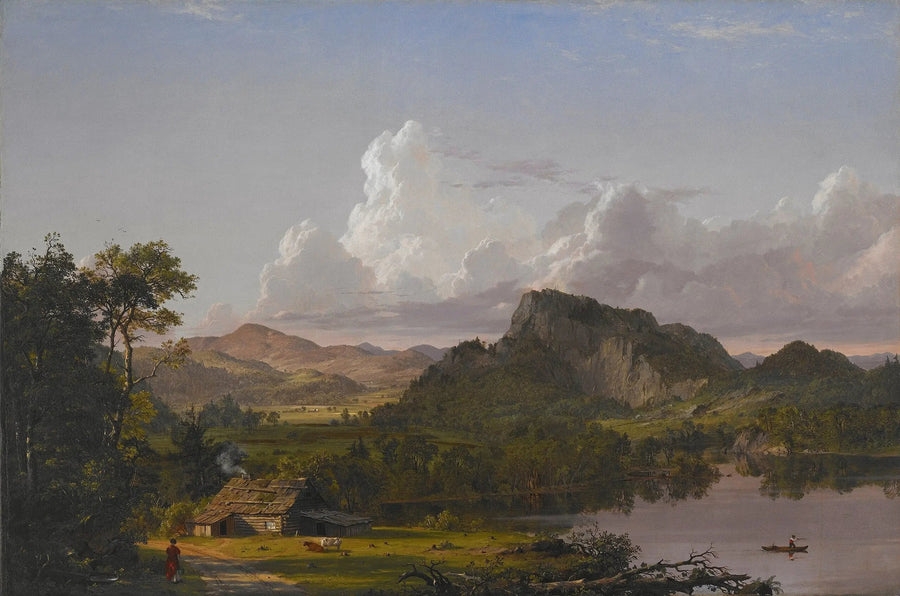 Hus vid sjön - Frederic Edwin Church