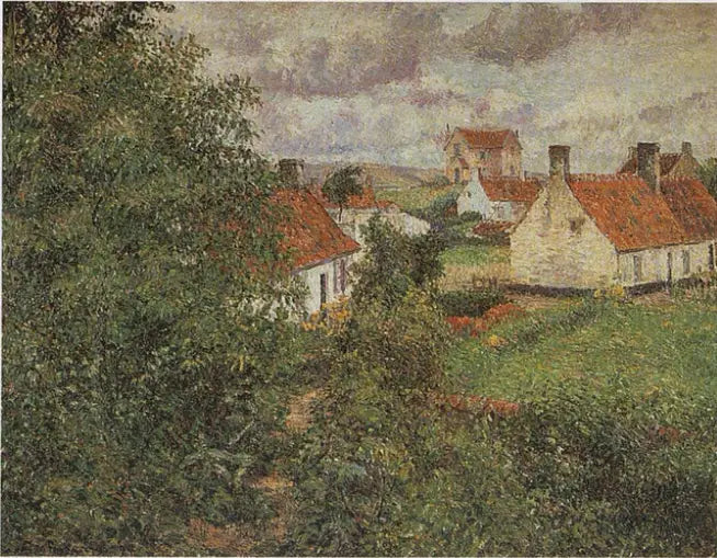 Hus i Knokke - Camille Pissarro