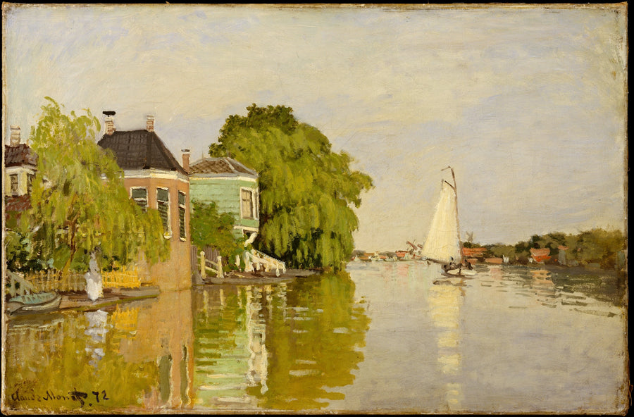 Hus vid Achterzaan - Claude Monet
