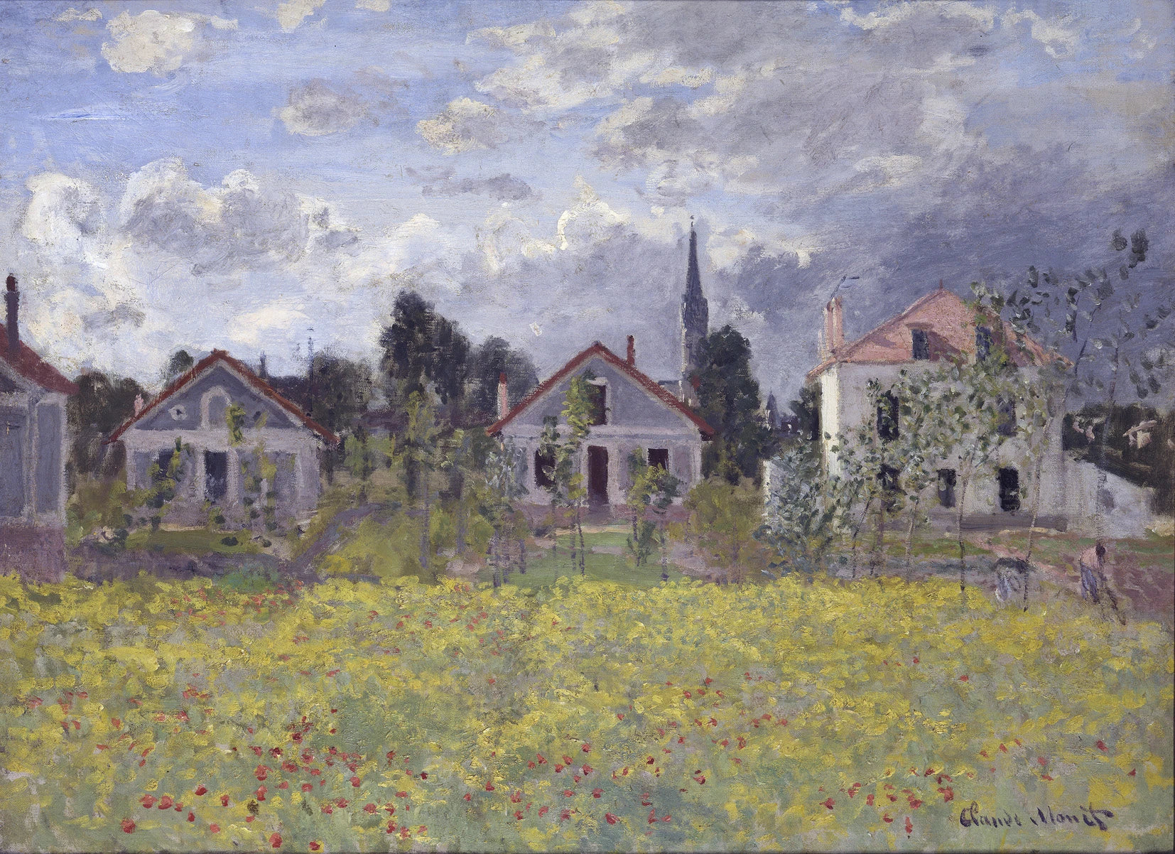 Maisons à Argenteuil W277 par Claude Monet, 1873, Alte Nationalgalerie