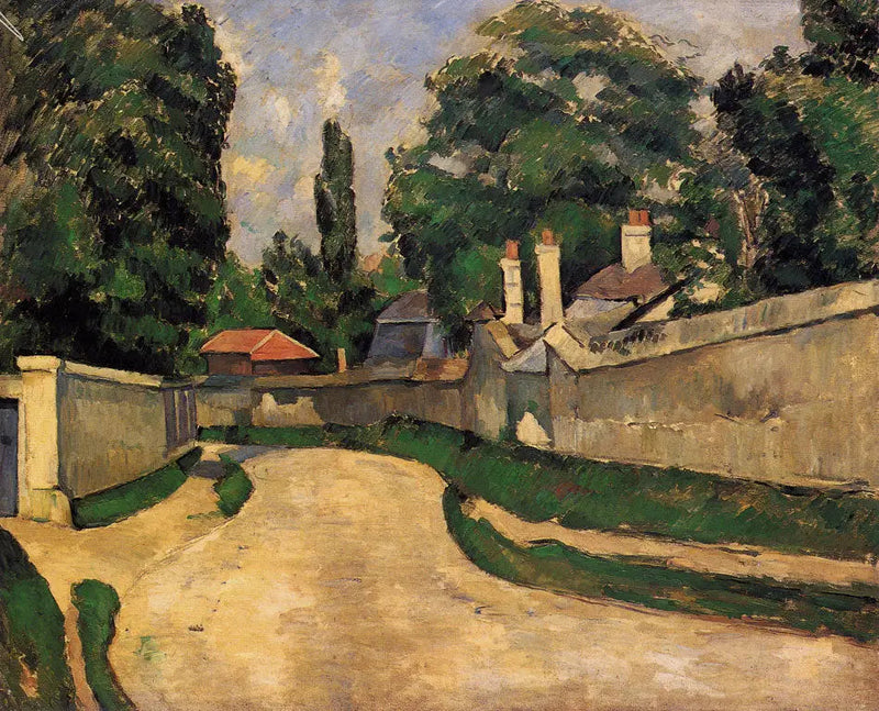 Hus vid en väg, I - Paul Cézanne