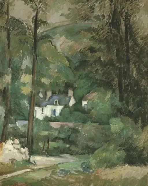 Hus vid kålåkern i Pontoise - Paul Cézanne