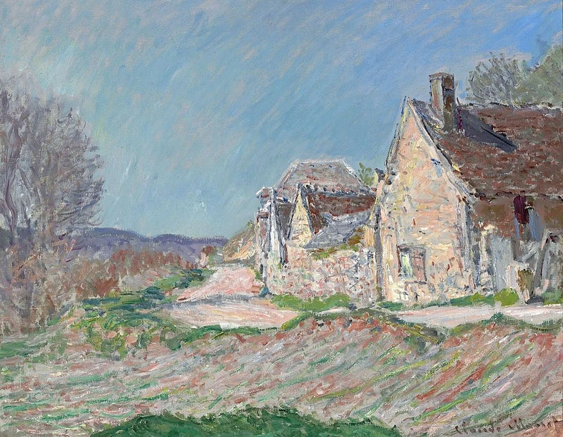 Hus längs vägen W972 - Claude Monet