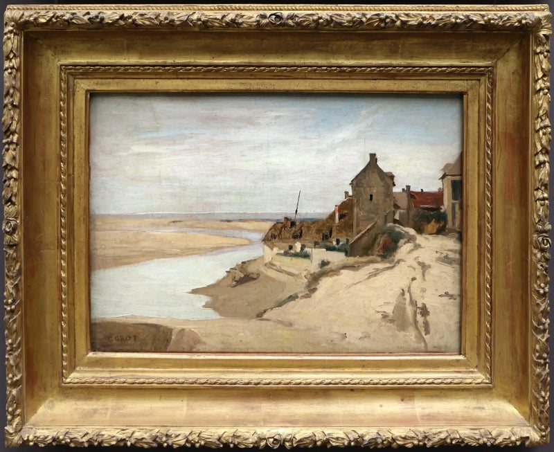 Fiskarbostäder i Sainte-Adresse - Jean-Baptiste Camille Corot