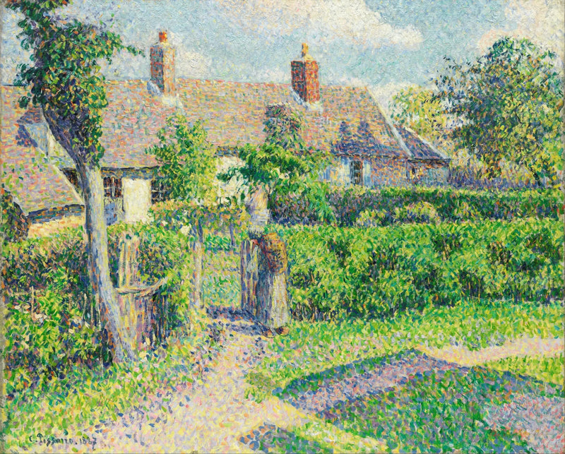 Bondgårdar, Eragny - Camille Pissarro