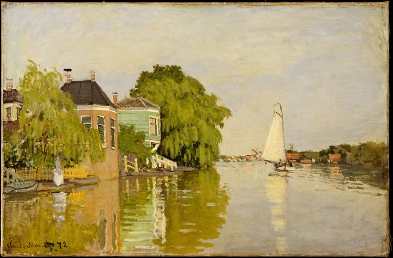 Hus vid Achterzaan - Claude Monet