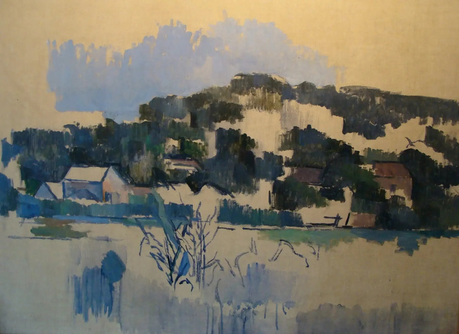 Hus på kullen - Paul Cézanne