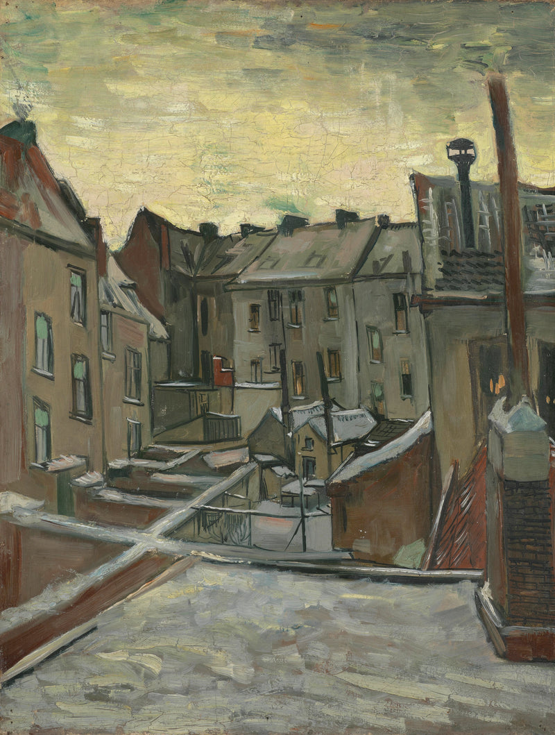 Hus sedda bakifrån - Vincent van Gogh