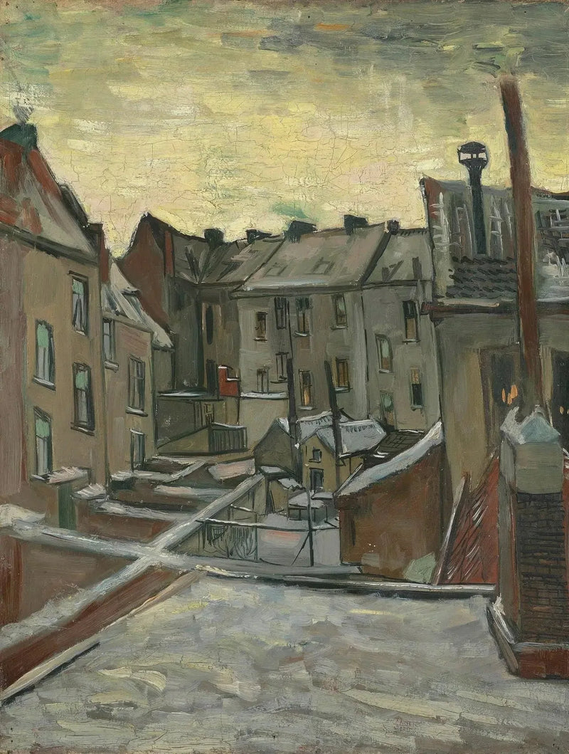 Hus sedda bakifrån - Vincent van Gogh