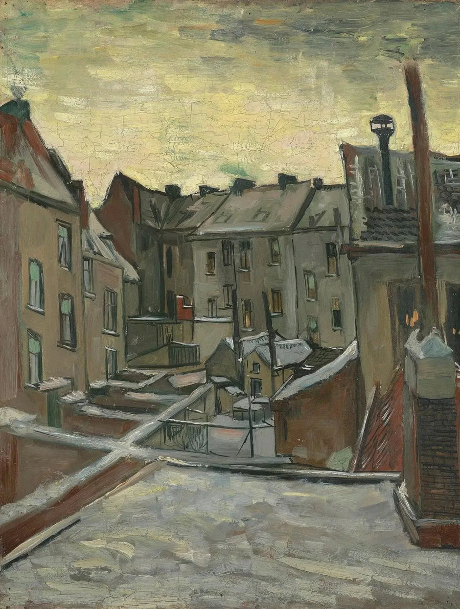 Hus sedda bakifrån - Vincent van Gogh