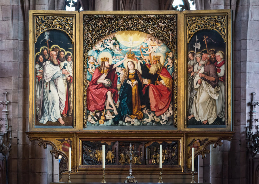 Katedralens huvudaltare i Fribourg - Hans Baldung Grien