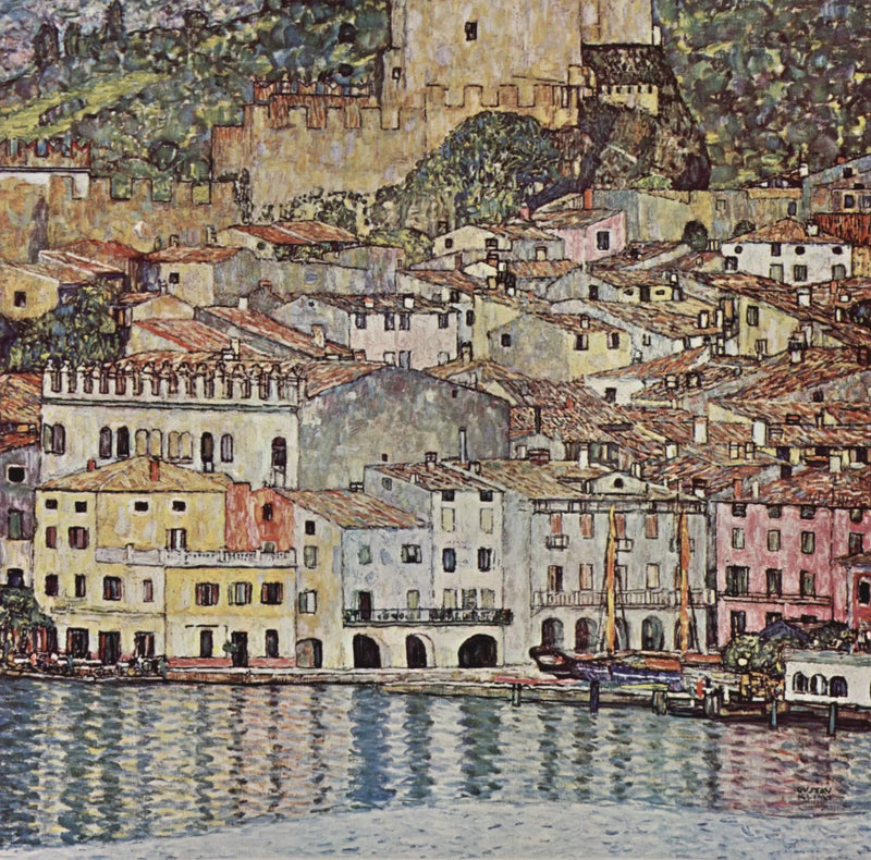 Malcesine vid Gardasjön - Gustav Klimt