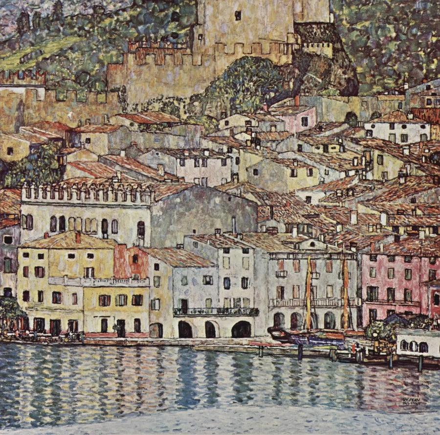 Malcesine vid Gardasjön - Gustav Klimt