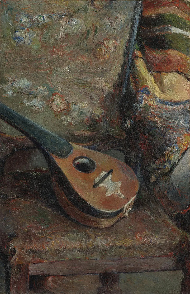 Mandolin på en stol - Paul Gauguin